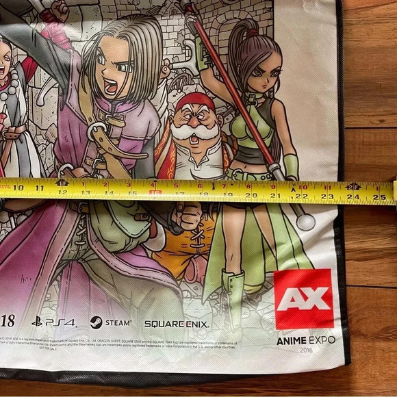 ANIME EXPO AX 2018 Kingdom Hearts Dragon Quest XI 2-Sided Tote Bag XL Jumbo - Picture 9 of 11